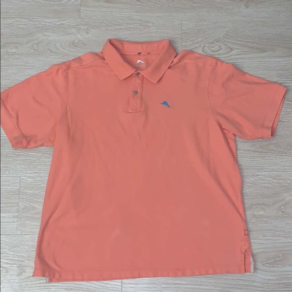 Tommy Bahama Men’s Polo Shirt Coral Size XL